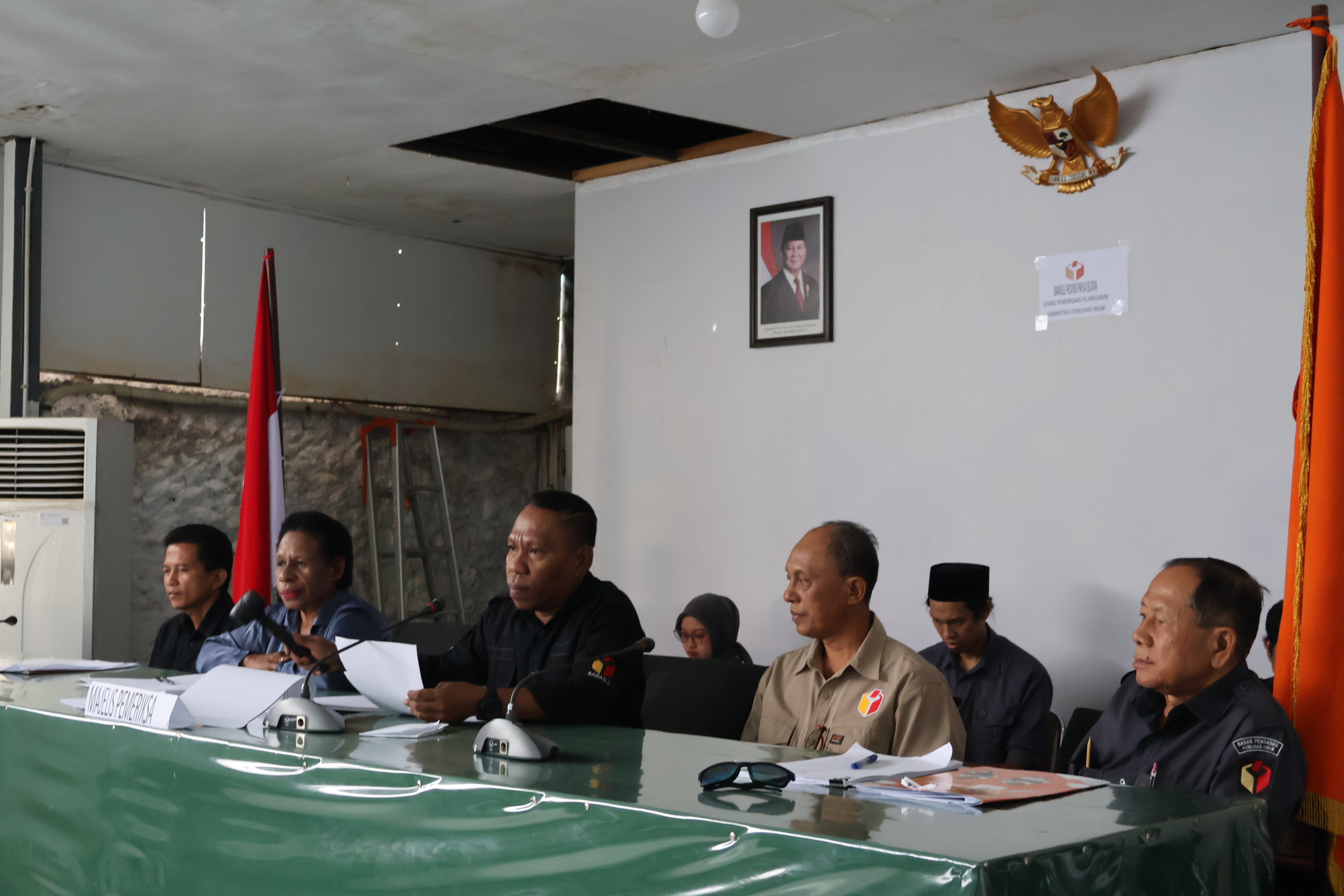 Simulasi Sidang Pemeriksaan Dugaan Pelanggaran Pemilu Bawaslu Papua Selatan