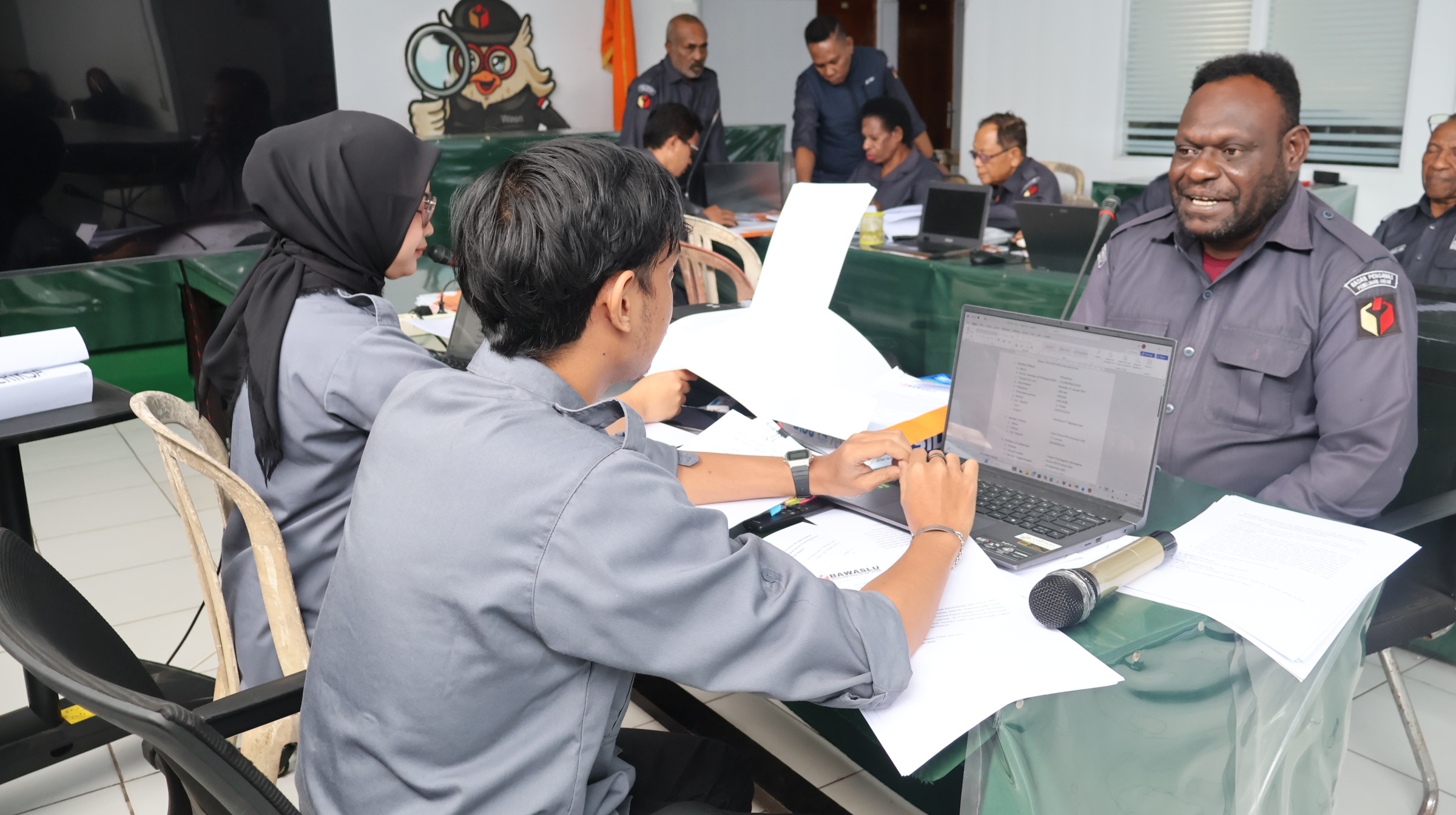 Simulasi Kajian Awal Dugaan Pelanggaran Pemilu Bawaslu Papua Selatan