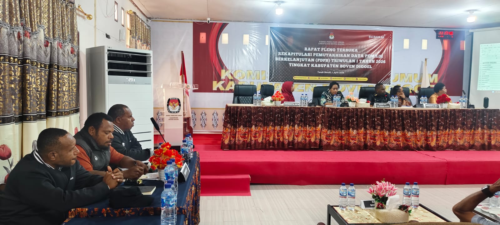 Pleno PDPB Triwulan I tahun 2026 Kabupaten Bovendigoel