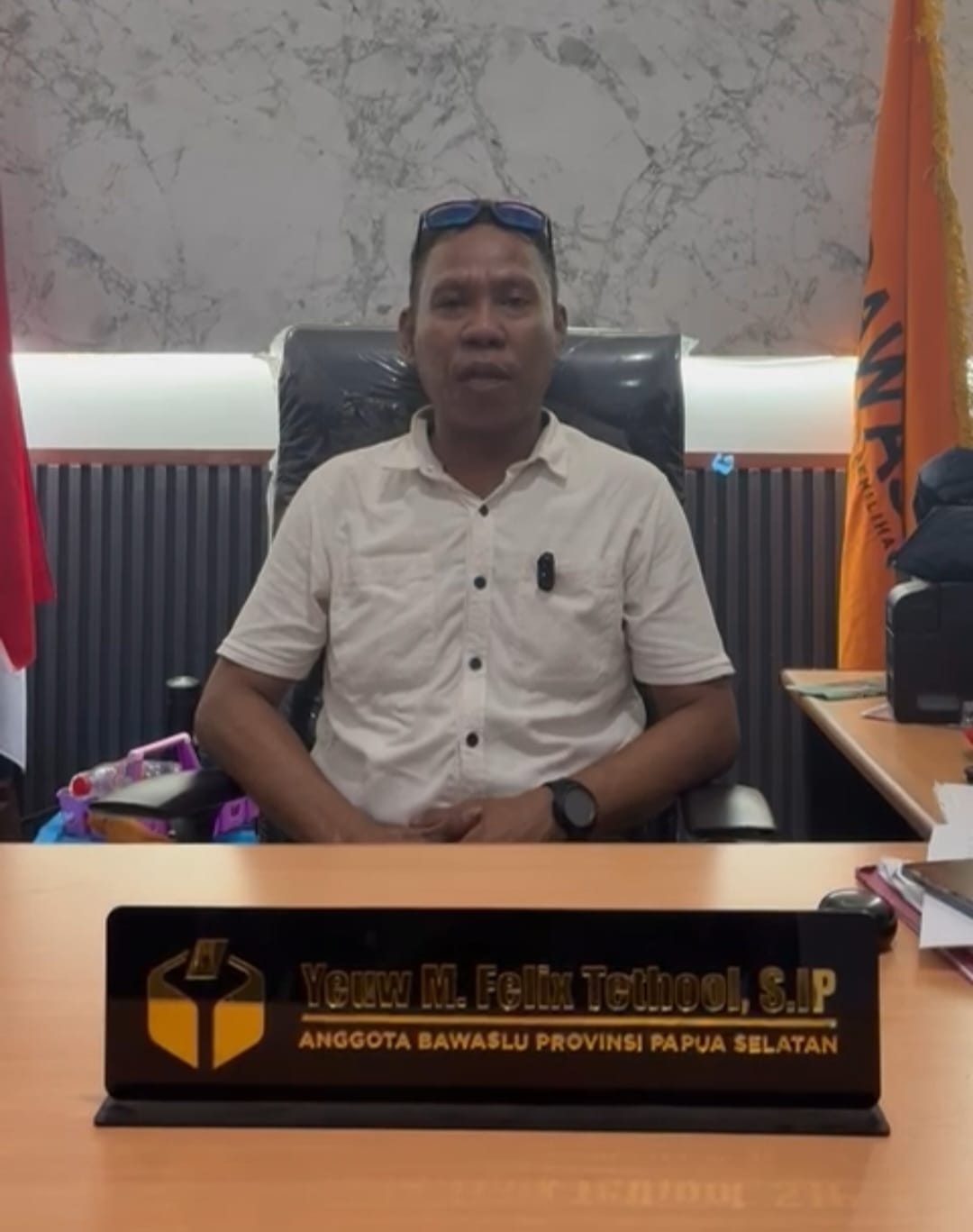 Yeuw M Felix Tethool, SIP Kordiv Hukum dan Penyelesaian Sengketa Bawaslu Provinsi Papua Selatan