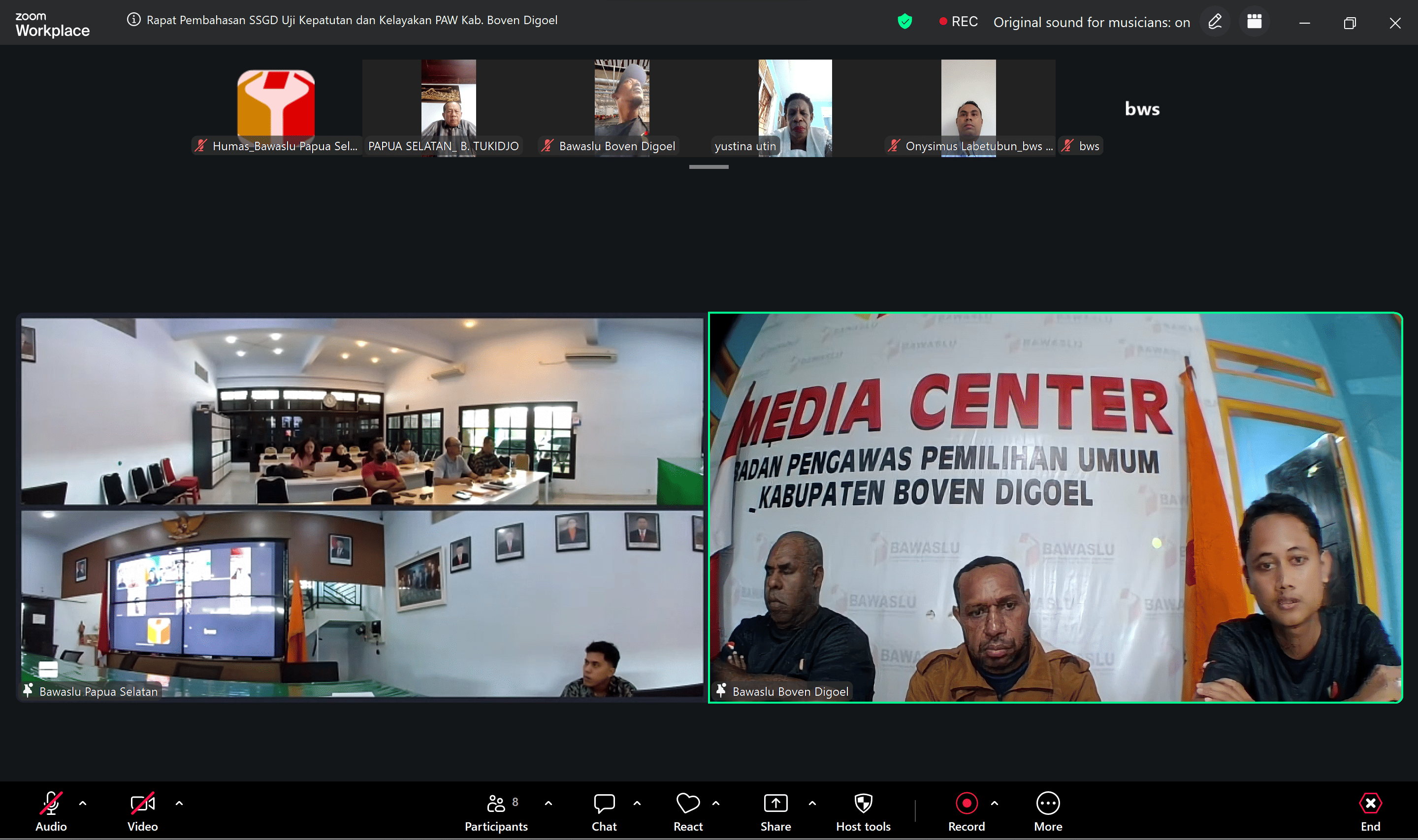 Bawaslu Papua Selatan Bahas Persiapan SSGD PAW Anggota Bawaslu Boven Digoel