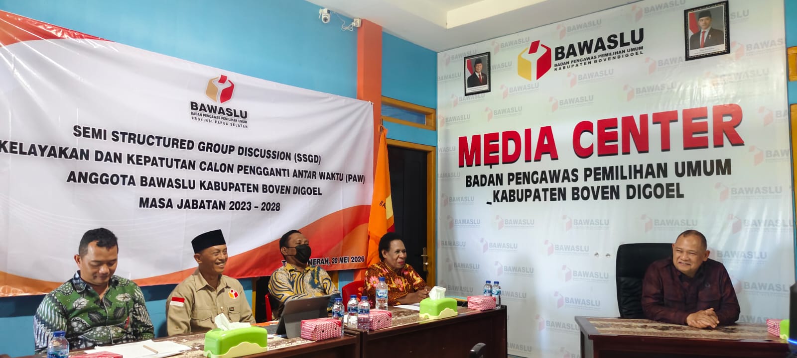 Totok Hariyono Monitoring Langsung Uji Kelayakan dan Kepatutan Calon PAW Bawaslu Boven Digoel