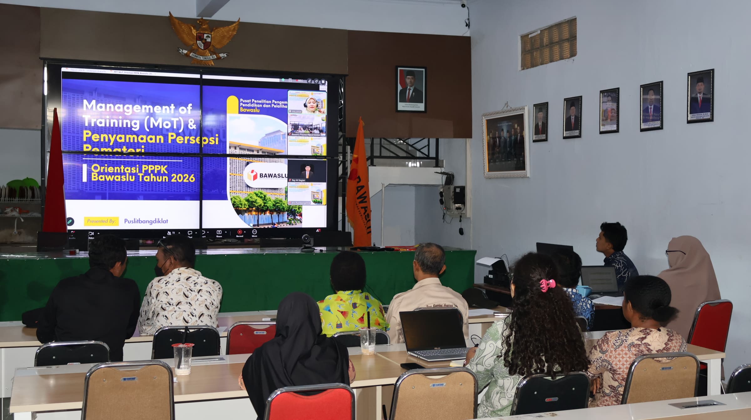 Bawaslu Papua Selatan Ikuti Management of Training dan Penyamaan Persepsi Pemateri Orientasi PPPK Tahun 2026