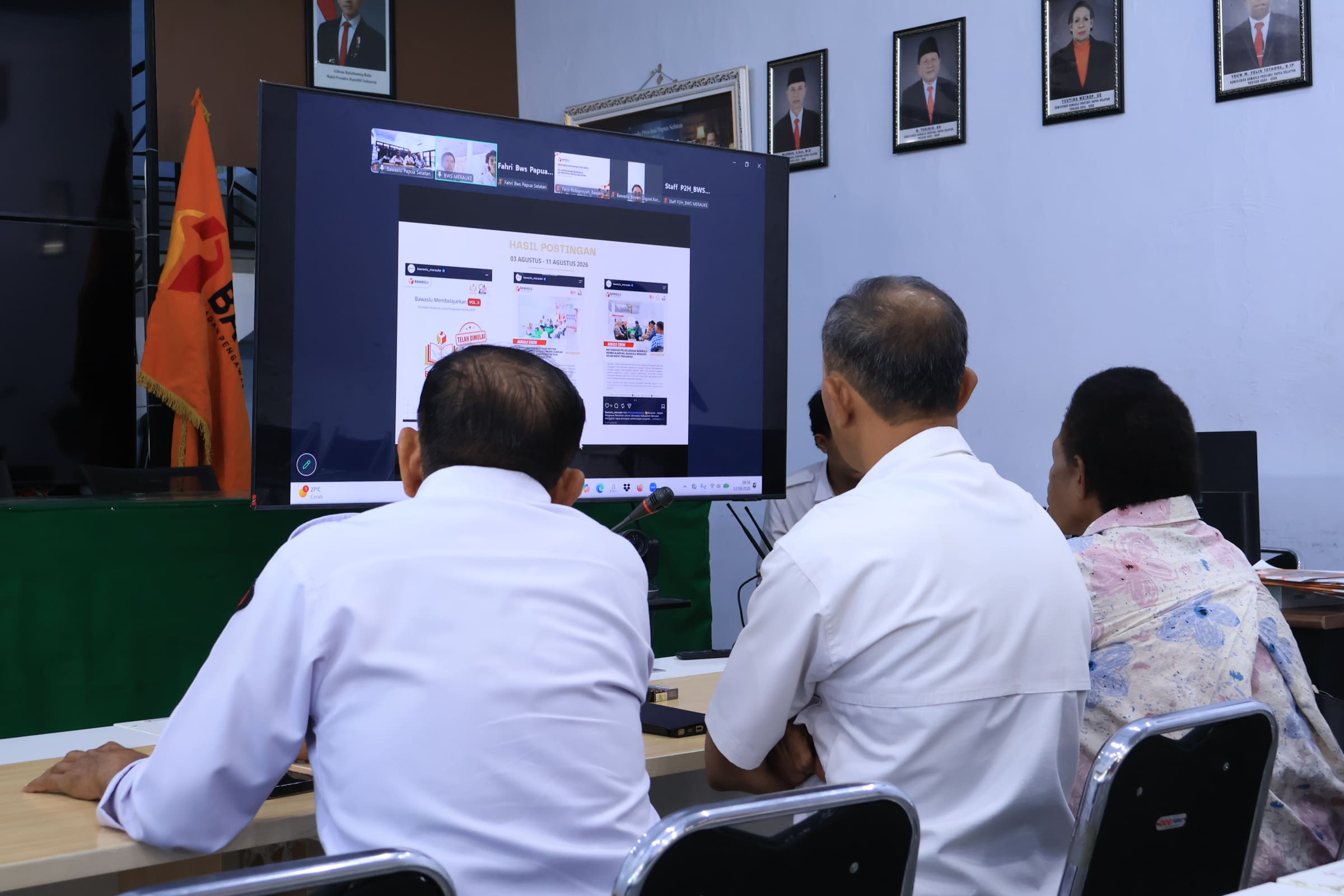 Bawaslu Papua Selatan Pantau Progres Bawaslu Membelajarkan Vol. II, Dorong Kabupaten Percepat Persiapan