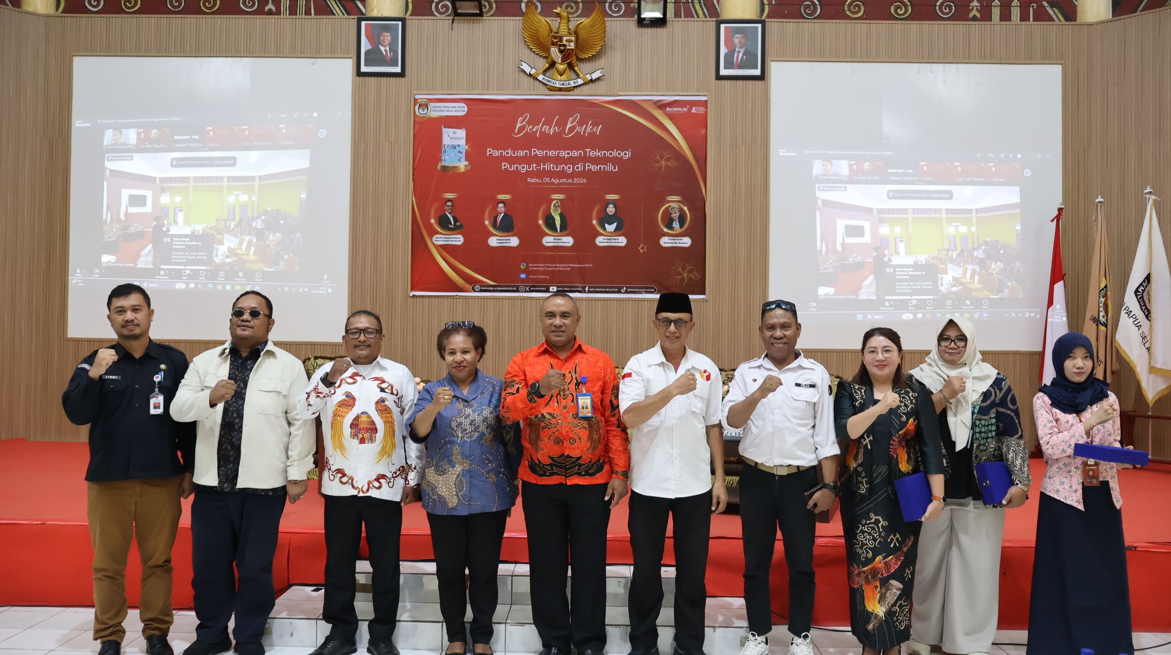 Bawaslu Papua Selatan Bahas Penerapan Teknologi Pungut-Hitung dalam Bedah Buku di Universitas Musamus