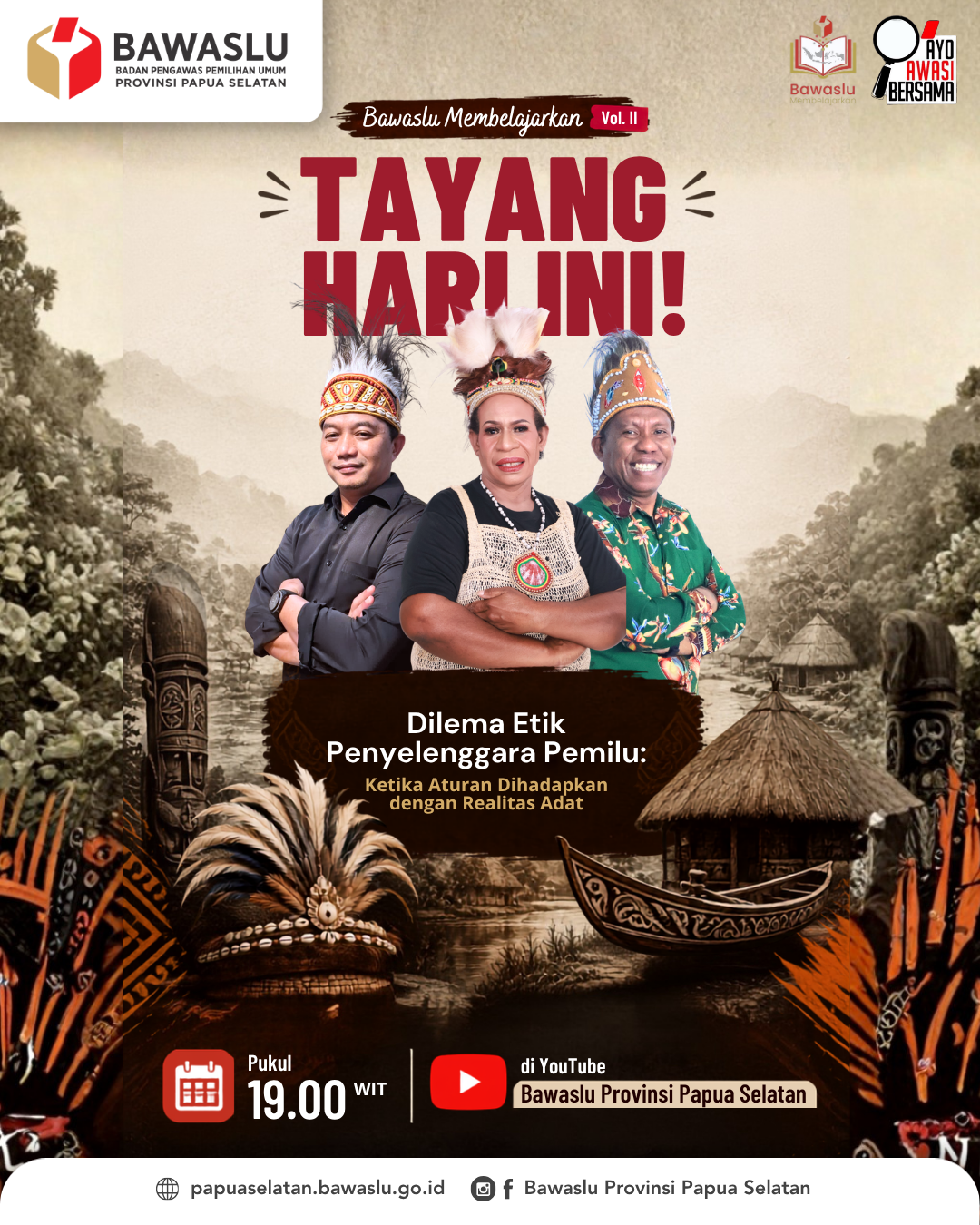Bawaslu Papua Selatan Luncurkan Bawaslu Membelajarkan Vol. II, Angkat Dilema Etik Penyelenggara Pemilu dalam Konteks Adat