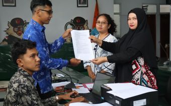 Simulasi Penerimaan Laporan Dugaan Pelanggaran Pemilu Bawaslu Papua Selatan