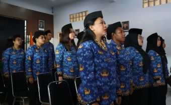 Bawaslu RI Lantik 14 Pegawai Negeri Sipil Sekretariat Bawaslu Papua Selatan