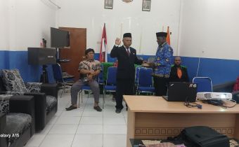 Resmi Dilantik, Elisa Kaleb Rumbiak Jabat Kabag Pengawasan dan Humas Bawaslu Papua Selatan