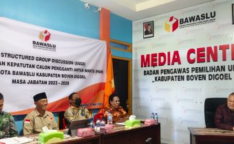 Totok Hariyono Monitoring Langsung Uji Kelayakan dan Kepatutan Calon PAW Bawaslu Boven Digoel